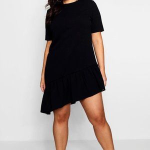 Plus Georgie Asymmetric Hem Shift Dress NWT